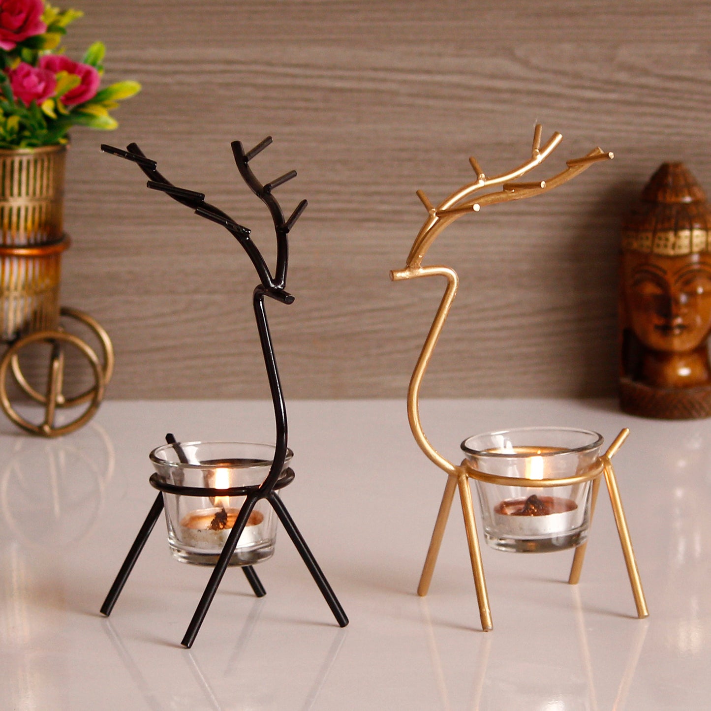 Deer Shape Decorative Tea Light Holder