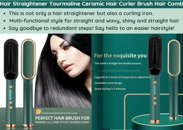 Hair Straightener with Hair Comb