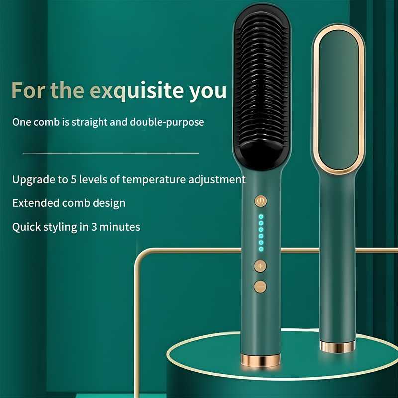 Hair Straightener with Hair Comb