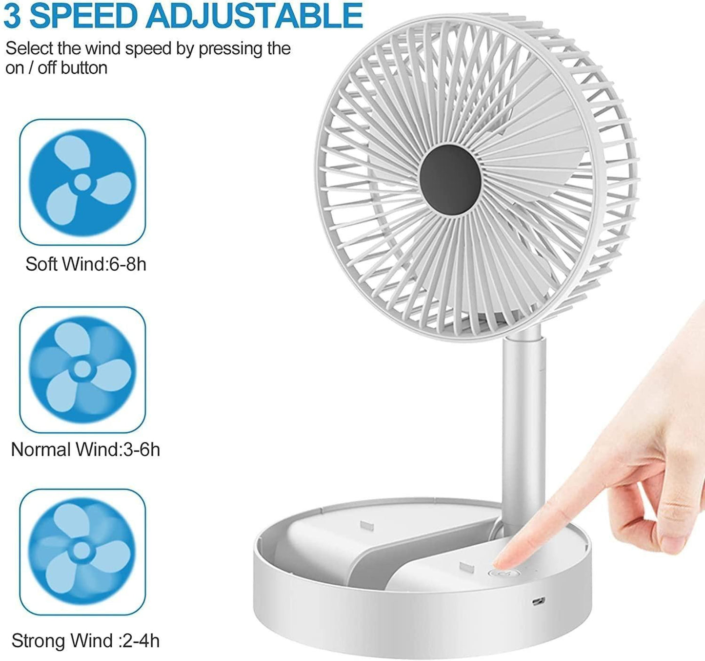 Rechargeable Table  Fan